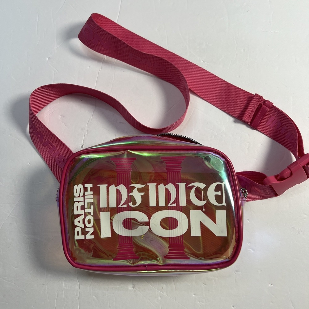 Paris Hilton Women's Infinite Icon Iridescent Belt Bag CG2 Hot Pink One Size